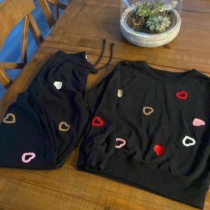 Lou and grey adorable jogger set size medium too and bottom